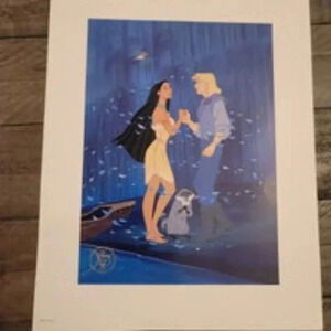 Y2K Vintage 1995 Pocahontas Exclusive commemorative Lithograph